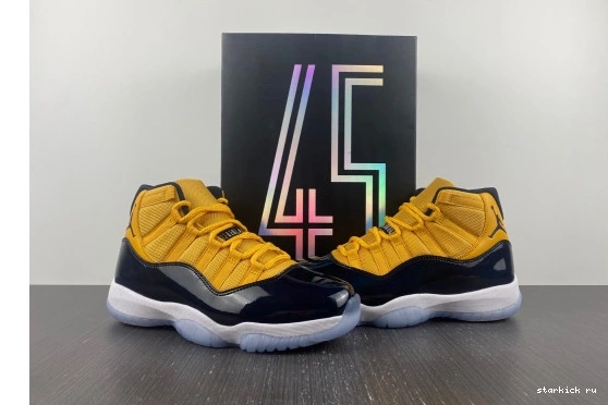 and Jordan 11 yellow AJ11 Air black 0711